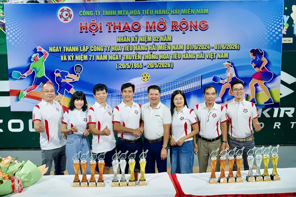 Sôi nổi hội thao mở rộng chào mừng 02 năm thành lập Công ty Hoa tiêu hàng hải miền Nam